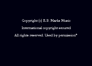 Copyright (C) EB, Marks Mumc
hmmdorml copyright nocumd

All rights marred, Uaod by pcrmmnon'