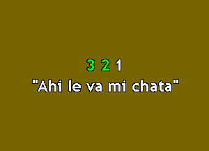 321

Ahi le va mi chata