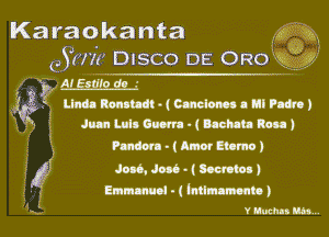 Karaokanta b

653w? DISCO DE Ono J

QVMW JWQNWI
JanbOm- o1nechetnnm)

Pandora (WM)
mm- (W)
3- Enum- (W)

h..- 7mm-