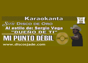 Karaokanta m
Qiuiv Disco cm 080 h
51.9.3110 dozmmym wk r.

w