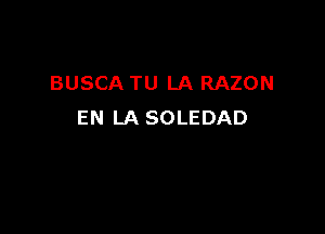 BUSCA TU LA RAZON

EN LA SOLEDAD