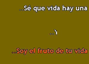 MSGLi que Vida hay una

..Soy el fruto de tu Vida