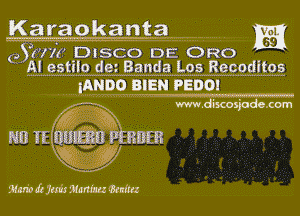 ewe Disco DEGRO
lest tiEonmBandiILos Racodftos