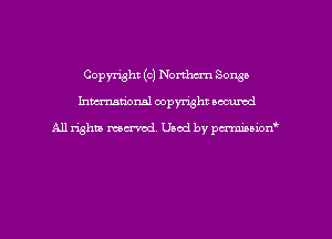 Copyright (c) Northern Songs
hmmdorml copyright nocumd

All rights marred, Uaod by pcrmmnon'