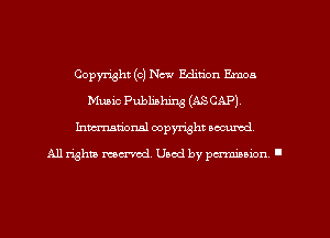 Copyright (c) New Edition Emon
Music Publishing (ASCAP).
Imm-nan'onsl copyright secured

All rights ma-md Used by pamboion ll