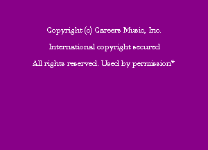 Copyright (CI CM MUBLC, Inc
hmmdorml copyright nocumd

All rights macrmd Used by pmown'