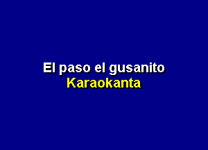 El paso el gusanito

Karaokanta