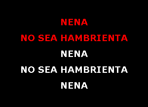 NENA
NO SEA HAMBRIENTA

NENA
N0 SEA HAMBRIENTA
NENA