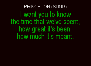 PRINCETON (SUNGl