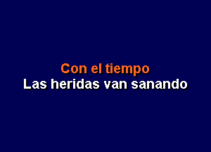 Con el tiempo

Las heridas van sanando