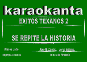 kawacakama

EXETOS TEXANOS 2

.. SE REPI?E LA HISTORIA

Discost . M Glamwam

WSWVNMR Di mm In Piraima