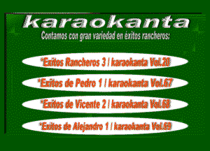 karaokanta
coma cmgm 'edidanuitomnchmsz

?IROS Ranchems 3-' Wm!) VOLN

'Eritos de Pedro 1 I karaokaata Vol.6?
'fxftcs d4 mun WWW mes