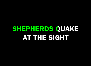 SHEPHERDS QUAKE

AT THE SIGHT