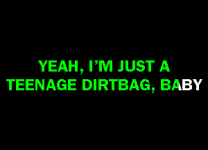 YEAH, PM JUST A

TEENAGE DIRTBAG, BABY