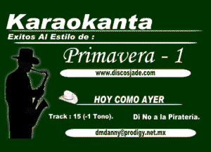 Karaokamta .

Exltos Al Estllo do

g. ?rz'mavem - 1

9? Q uovcauouen

Track r '5 (-1 Tom). or No a II Plntcria.

(-

-dmdann 'gmdi-ymmx-