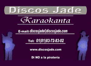 CjCaraokanta

amaikdiscosmgdiscosiedemm
Tcli otmmJ-maoz

-.j 3Q

www-dlscoswe-com

DI NO a II pklterin