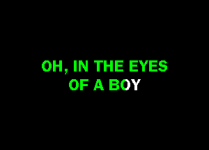 0H, IN THE EYES

OF A BOY