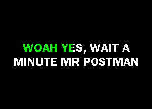 WOAH YES, WAIT A

MINUTE MR POSTMAN