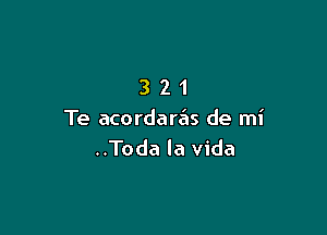 321

Te acordaras de mi
..Toda la Vida