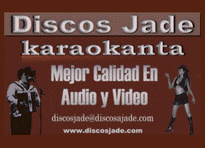 Discos Jade
karaokanta

t Major Balman En
if? Audio Widen

dlnl'lnlddvn dlx(1lwlLI(1I,-.l'llln

?t