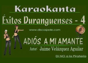 (Kai raolka mm

Exitos Duranguenses if!
a 33rd www am. mpmm (Zulu (329

53 P .
5? w ADIOS A MIAMANTE
Aumr Jaime Vehizquez Aguilar

D'NQQKJPEQWFUQ