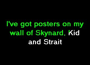I've got posters on my

wall of Skynard, Kid
and Strait