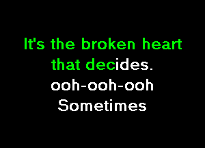 Wsthetnokenhean
thatdeddes.

ooh-ooh-ooh
Some mes