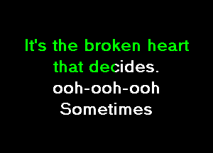 Wsthetnokenhean
thatdeddes.

ooh-ooh-ooh
Some mes