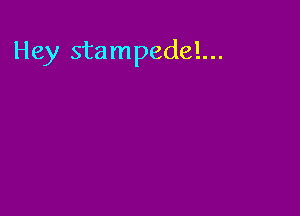 Hey stampedel...