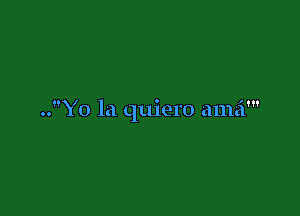 '1

..Yo la quiero ama