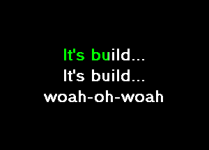 It's build...

It's build...
woah-oh-woah