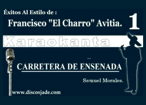 Exitus AI Estih) dc i

Francisco El Charm Avitia. IL
-'3

Sn muo! Morn km.

www.discnsjzdexnm 'e 1