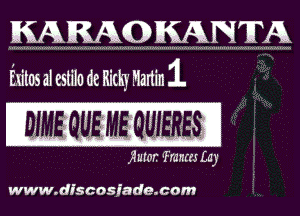 KAKAQKAIXWA

DIME QUE ME QUIERES

317w? 'Franmiay

www.dfscosj'ade.com