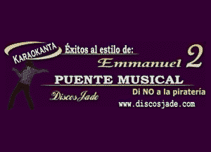 f gum We.
W En! nlan ucl

.. PUENTE MUSICAL

('19. ayad 0130 a .la plratena
mduoosladmccu

g

n