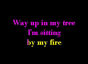 W ay up in my tree

I'm sitting
by my Ere