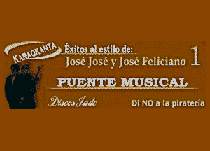 wmwmg 1

'9 Jam? 105.5 y 1m Feliciano
.. PUENTE MUSICAL
abaujad- on no a la plrateria

g