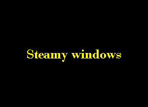 Steamy Windows