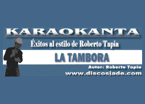 M RAG USA NTA
63g (kites al estilo dc Roberto Tapia

L 0.13 ransom

Arm lobam YI'II
www.dlscoslado.com