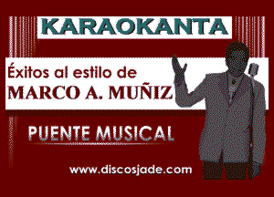 Exitos 0E estilo de
MARCO A. MUNIZ

www.dlscoslade.com