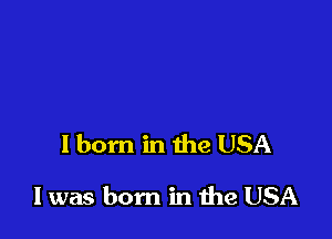 I born in the USA

I was born in 1119 USA