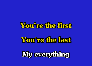 You're the first

You're the last

My 911me