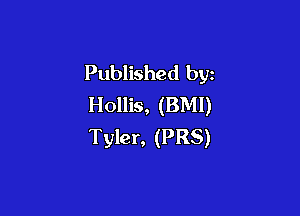 Published by
Hollis, (BMI)

Tyler, (PRS)