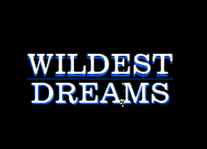 WILDEST
DREAMS