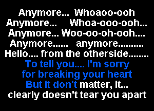 mm
mm

WWoo-oo-oh-oohm.

Anymore
mam otherside

meal) ou.... 01mm
Wbregidng 3931117613313
Wdon't

WWMWW