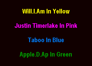 Will.l.Am In Yellow