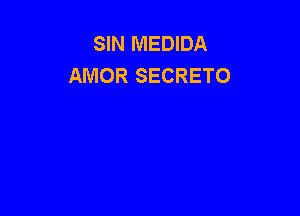 SIN MEDIDA
AMOR SECRETO