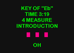 KEY OF Eb
TIME 3z19
4 MEASURE
INTRODUCTION