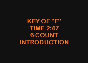 KEY OF F
TIME 24?

SCOUNT
INTRODUCTION