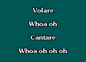 Volare

Whoa oh

Cantare

Whoa oh oh oh