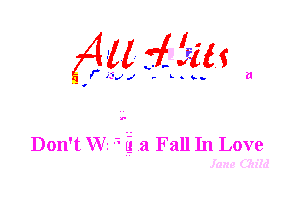 Don't Wz 31g 3 Fall In Love

Jane Gum